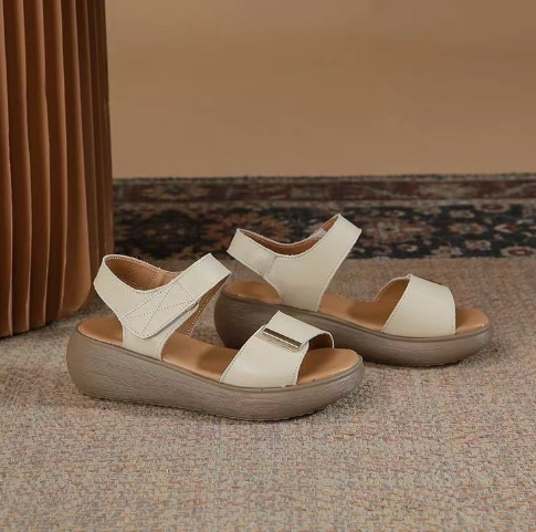 Women's Platform Leather Orthopedic Sandals (One Pair)