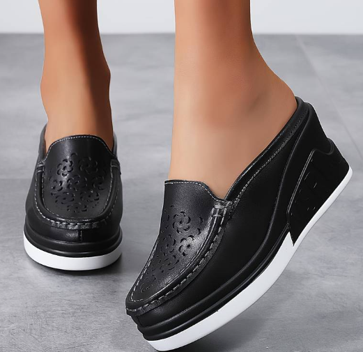 Synthetic Leather Platform Sandals for Women (One Pair)