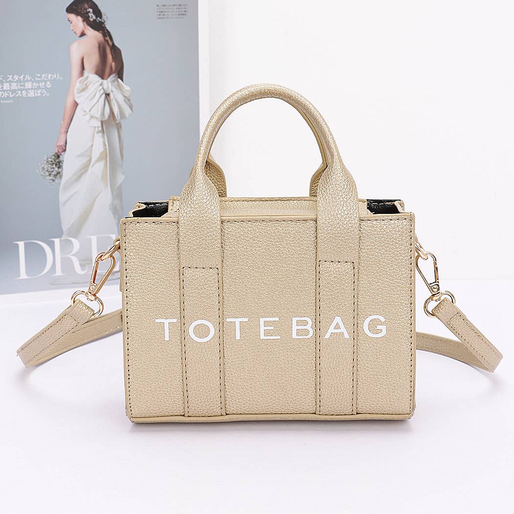 Faux Leather Tote Bag