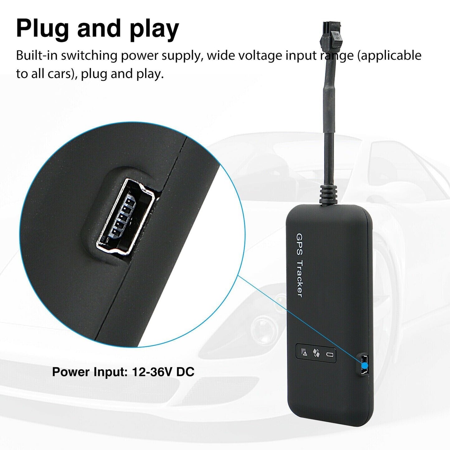 Real Time GPS Tracker Tracking Locator Device GPRS GSM Car/Motorcycle Anti Theft