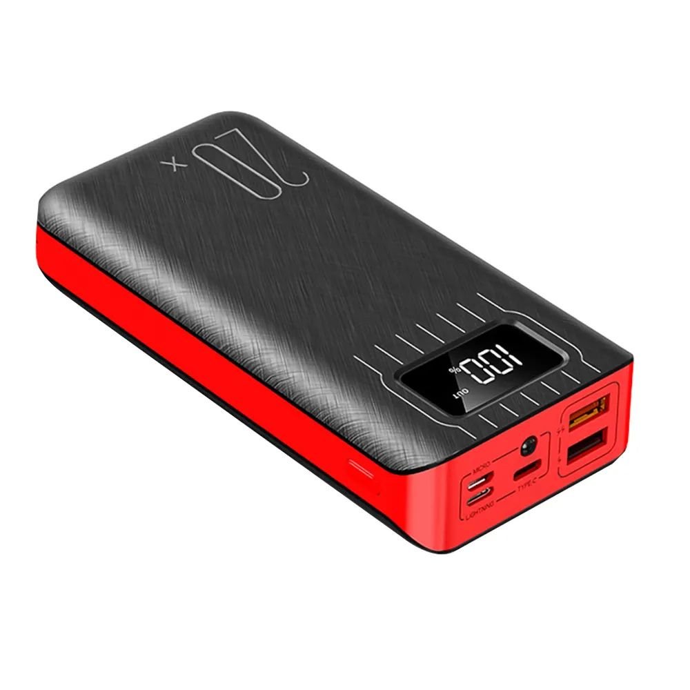 20KmAh Dual-Port Power Bank with Flashlight