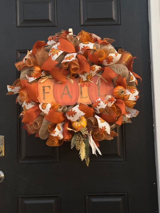 Fall Door Wreath