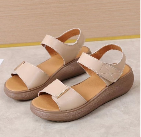 Women's Platform Leather Orthopedic Sandals (One Pair)