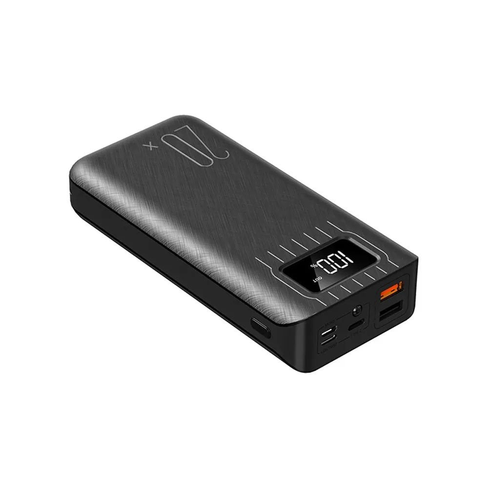 20KmAh Dual-Port Power Bank with Flashlight